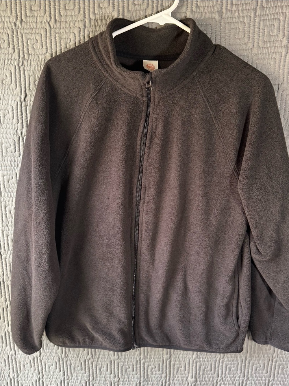 Wonder Nation Boys XL 14-16 Black Fleece Full Zip Mock Neck Jacket Microfleece